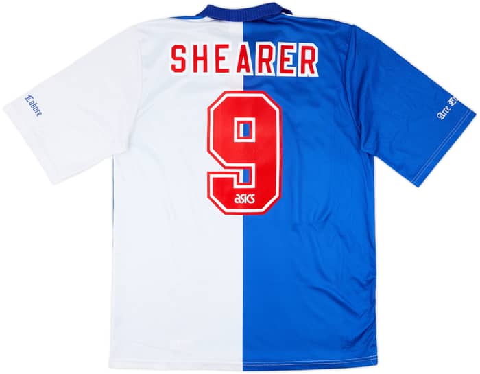1995-96 Blackburn Home Shirt Shearer #9 - 8/10 - (XL)