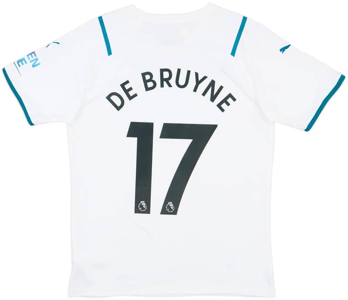 2021-22 Manchester City Away Shirt De Bruyne #17 - 8/10 - (M)
