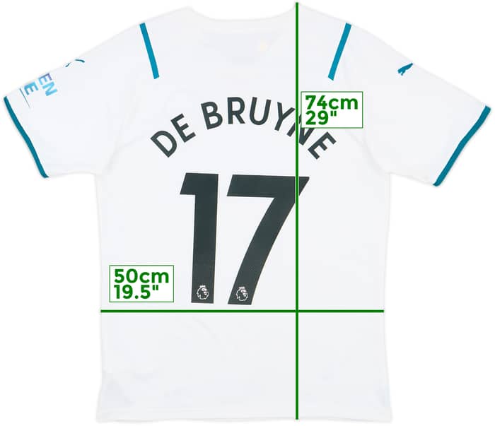 2021-22 Manchester City Away Shirt De Bruyne #17 - 8/10 - (M)