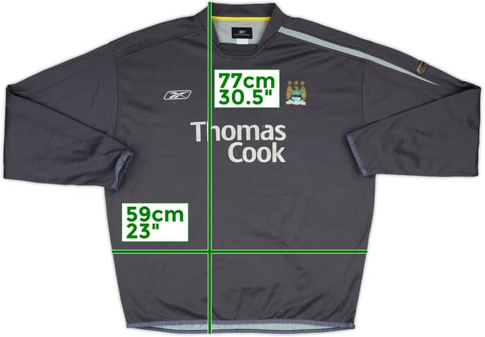 2005-06 Manchester City Reebok Sweat Top - 4/10 - (XL)