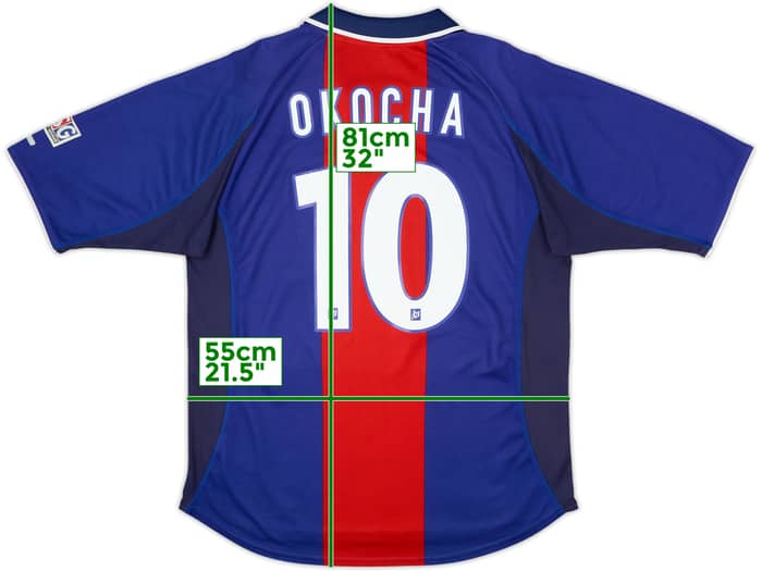 2000-01 Paris Saint-Germain Camiseta Local Okocha #10 - 8/10 - (L)