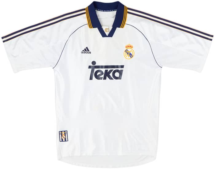 1998-00 Real Madrid Home Shirt J.M.Guti #14 - 8/10 - (L)