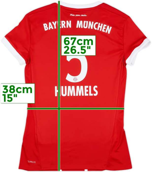 2017-18 Bayern Munich Home Shirt Hummels #5 - 9/10 - (Women's S)