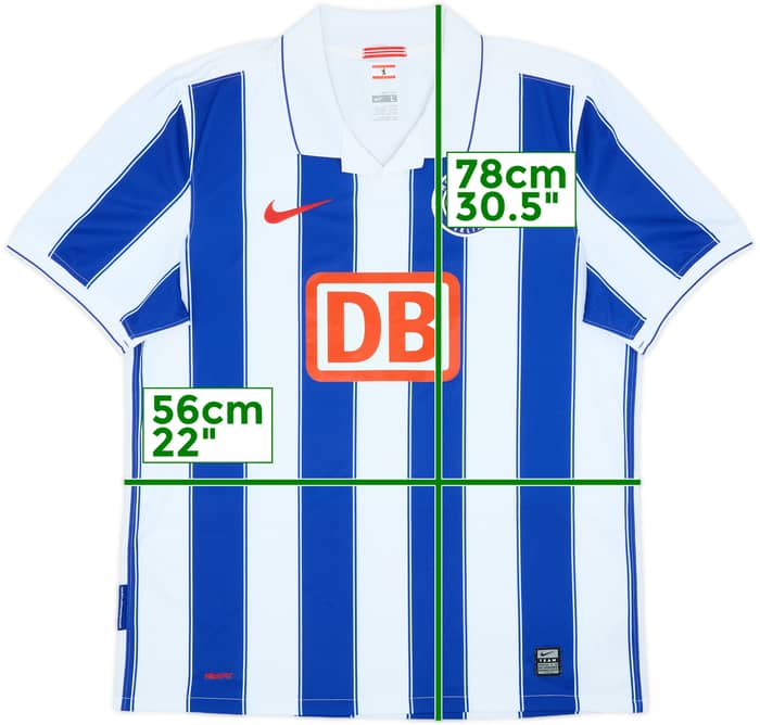 2009-10 Hertha Berlin Home Shirt - 8/10 - (L)
