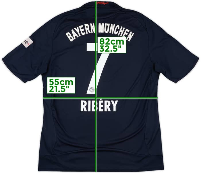 2008-09 Bayern Munich Away Shirt Ribery #7 - 8/10 - (L)