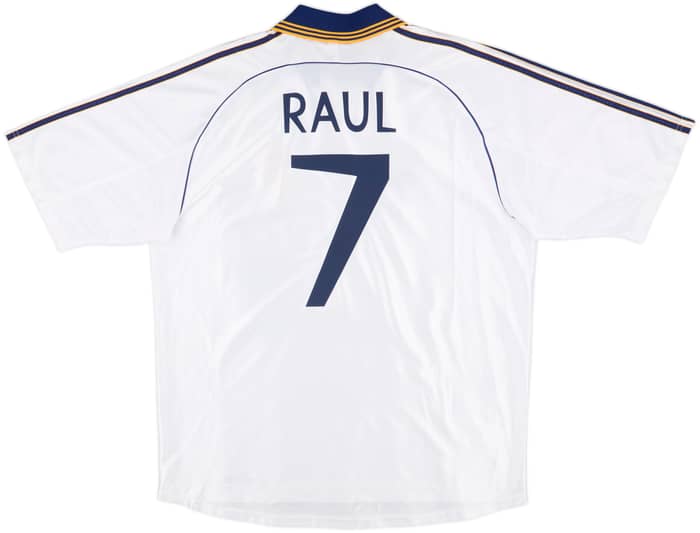 1998-00 Real Madrid Home Shirt Raul #7 - 8/10 - (XL)