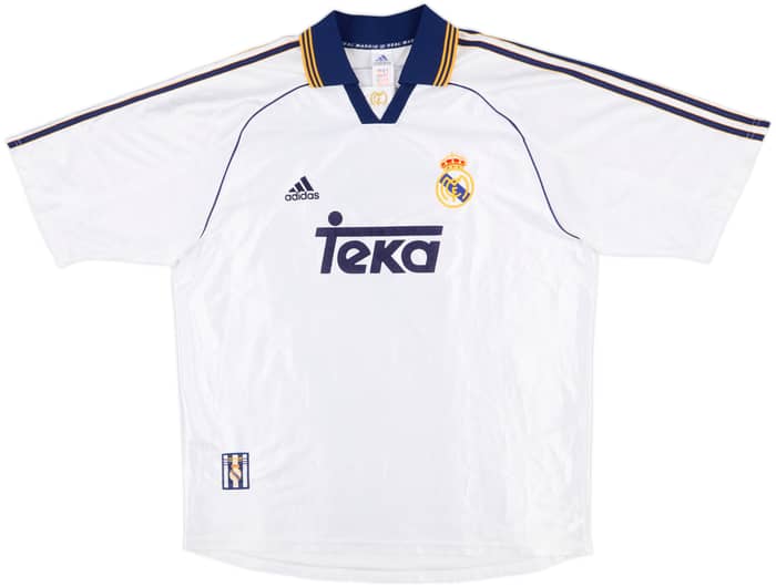 1998-00 Real Madrid Home Shirt Raul #7 - 8/10 - (XL)