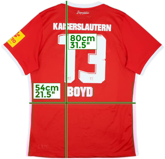 2020-21 Kaiserslautern Home Shirt Boyd #13 - 8/10 - (XL)