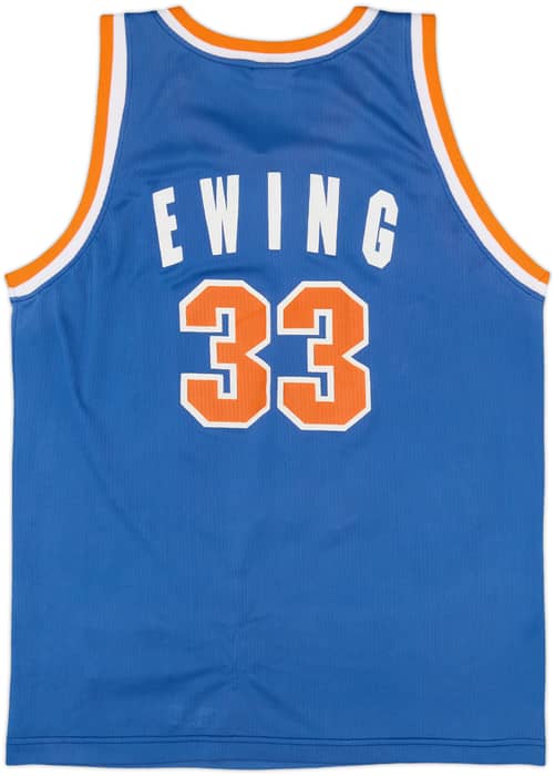 1991-95 New York Knicks Ewing #33 Champion Away Jersey - 5/10 - (XL)
