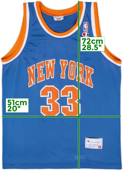 1991-95 New York Knicks Ewing #33 Champion Away Jersey - 5/10 - (XL)