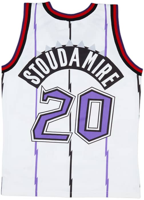 1995-97 Toronto Raptors Stoudamire #20 Champion Home Jersey - 7/10 - (XS)
