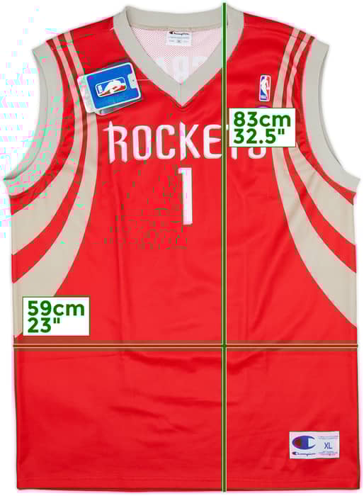 2004-10 Houston Rockets McGrady #1 Champion Away Jersey (XL)