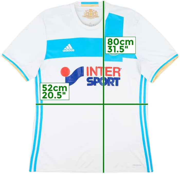 2016-17 Olympique Marseille Home Shirt - 6/10 - (L)