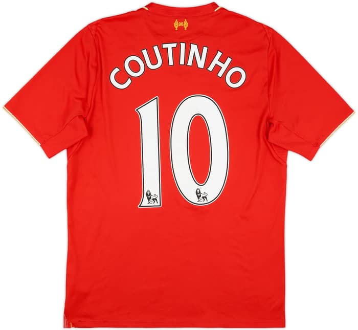 2015-16 Liverpool Home Shirt Countinho #10 - 4/10 - (M)