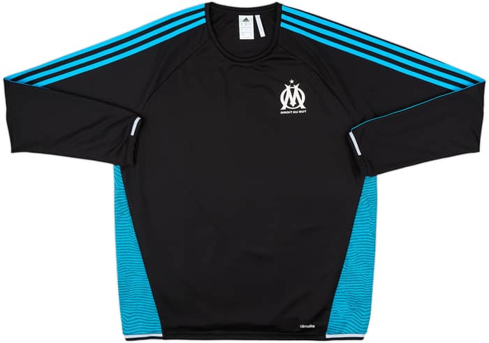 2015-16 Olympique Marseille adidas Sweat Top - 8/10 - (XL)