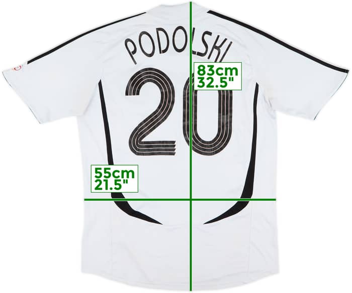 2005-07 Germany Home Shirt Podolski #20 - 4/10 - (L)