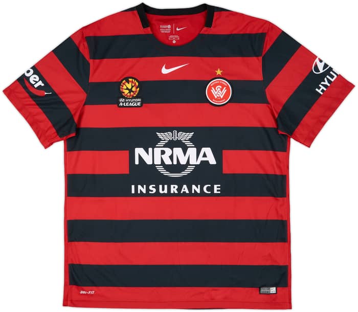 2015-16 Western Sydney Wanderers Home Shirt - 9/10 - (XL)