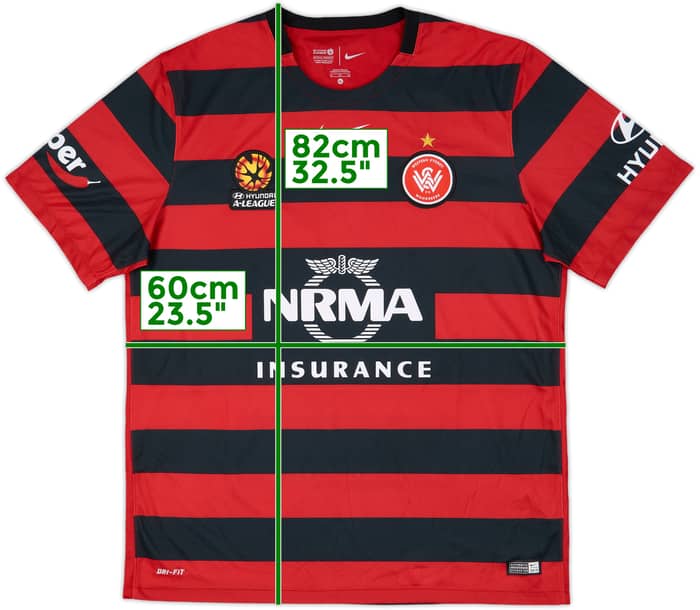 2015-16 Western Sydney Wanderers Home Shirt - 9/10 - (XL)