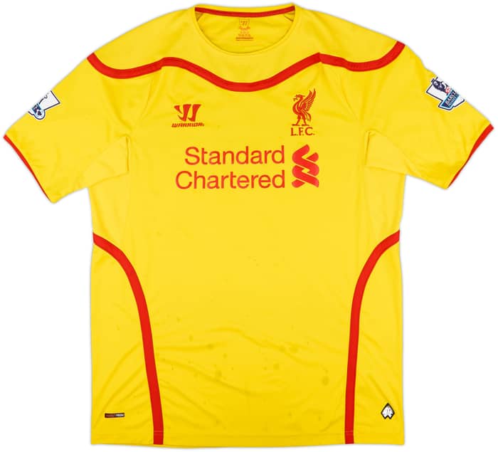 2014-15 Liverpool Away Shirt Gerrard #8 - 4/10 - (XL)