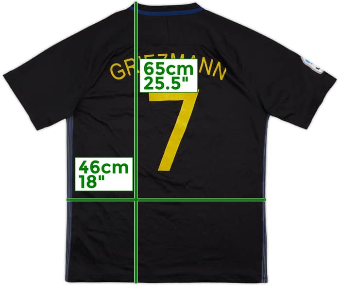 2016-17 Atletico Madrid Away Shirt Griezmann #7 - 4/10 - (S)