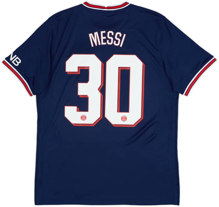 2021-22 Paris Saint-Germain Home Shirt Messi #30 - 8/10 - (L)