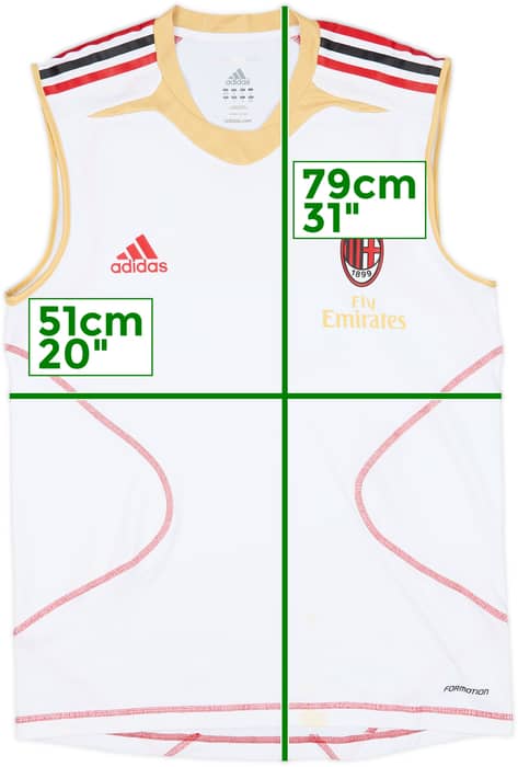 2010-11 AC Milan adidas Formotion Training Vest - 8/10 - (M/L)