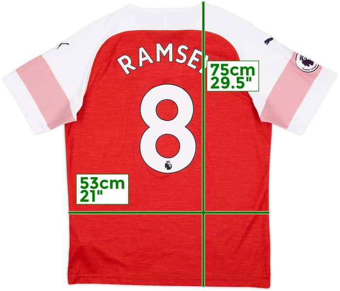 2018-19 Arsenal Home Shirt Ramsey #8 - 10/10 - (L)