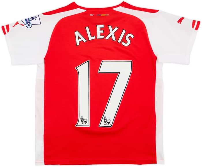 2014-15 Arsenal Home Shirt Alexis #17 - 6/10 - (L.Boys)
