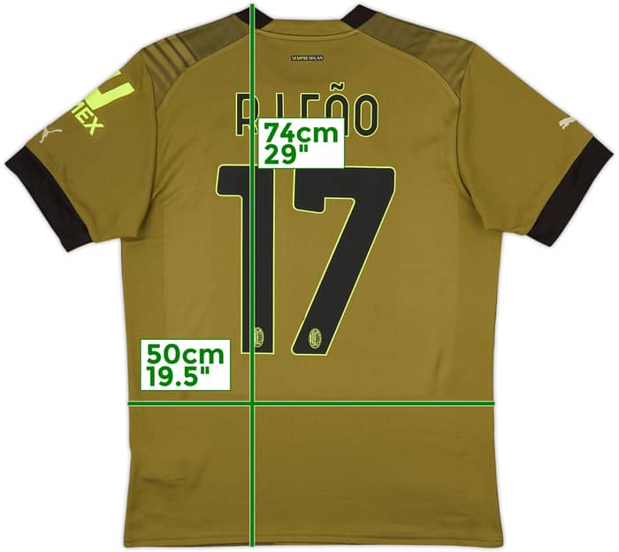 2022-23 AC Milan Third Shirt R.Leao #17 - 10/10 - (M)