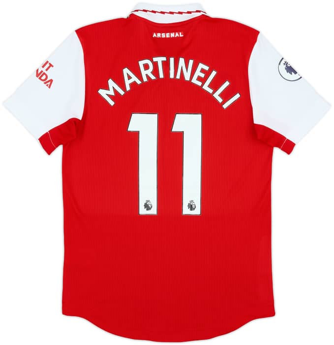 2022-23 Arsenal Authentic Home Shirt Martinelli #11 - 10/10 - (S)