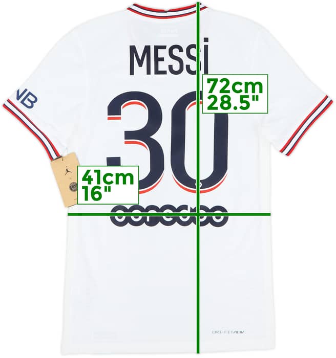 2021-22 Paris Saint-Germain Authentic Fourth Shirt Messi #30 (XS)