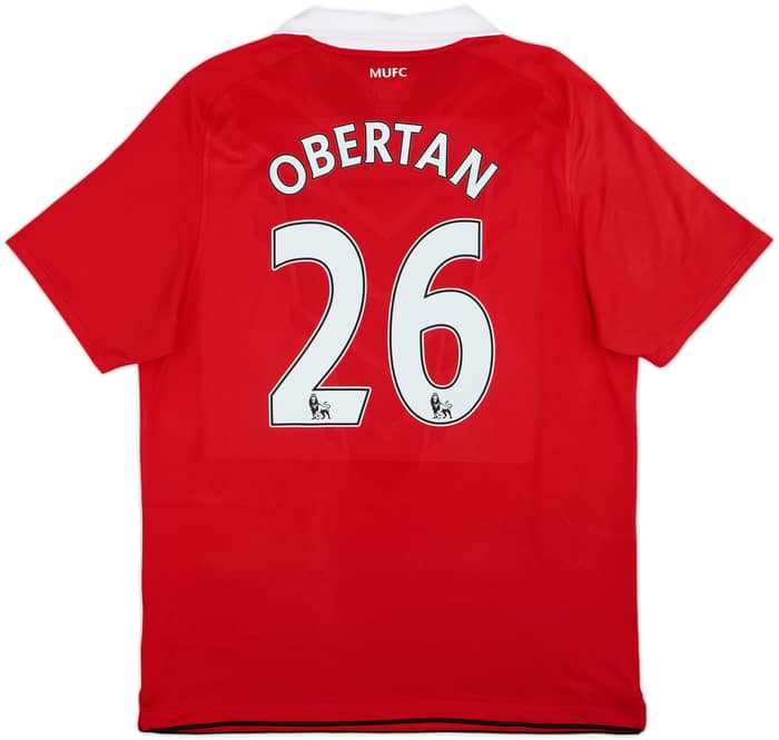 2010-11 Manchester United Home Shirt Obertan #26 - 9/10 - (L)