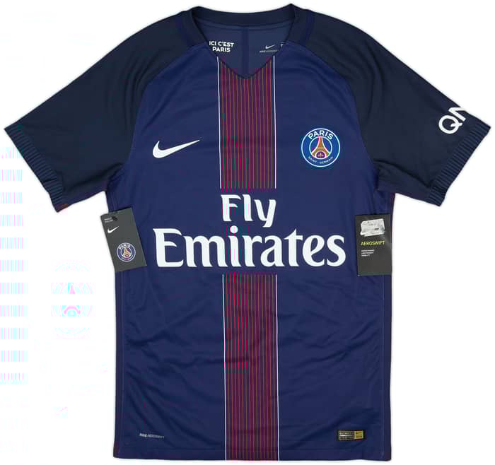 2016-17 Paris Saint-Germain Authentic Home Shirt Cavani #9 (S)