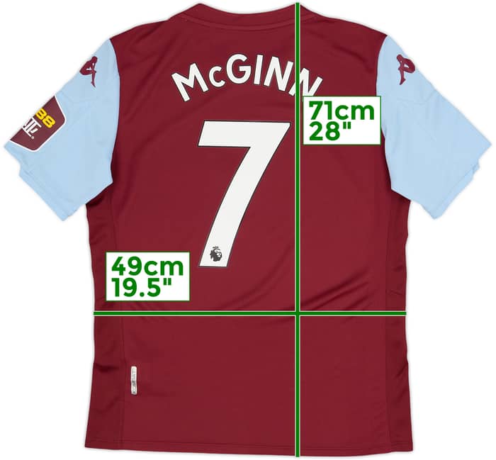 2019-20 Aston Villa Home Shirt McGinn #7 - 7/10 - (M)