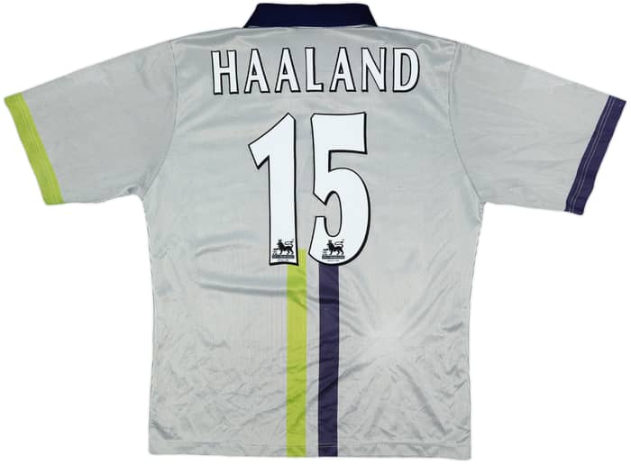 2000-02 Manchester City Away Shirt Haaland #15 - 6/10 - (M)