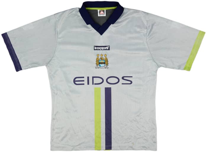 2000-02 Manchester City Away Shirt Haaland #15 - 6/10 - (M)