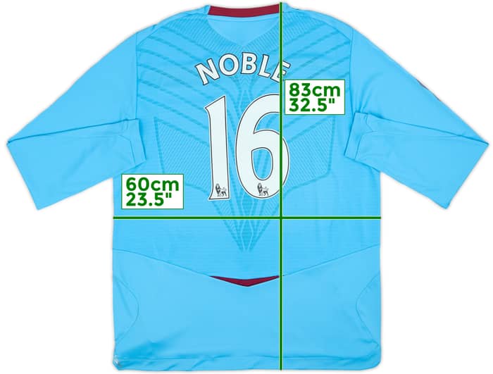 2008-09 West Ham Away L/S Shirt Noble #16 - 6/10 - (XL)