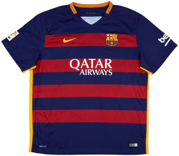2015-16 Barcelona Home Shirt A.Iniesta #8 - 7/10 - (XXL)