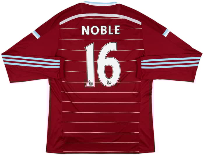 2014-15 West Ham Home L/S Shirt Noble #16 - 10/10 - (XL)