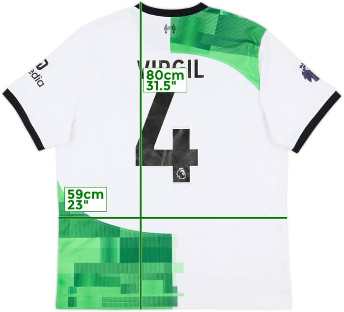 2023-24 Liverpool Away Shirt Virgil #4 - 8/10 - (XL)