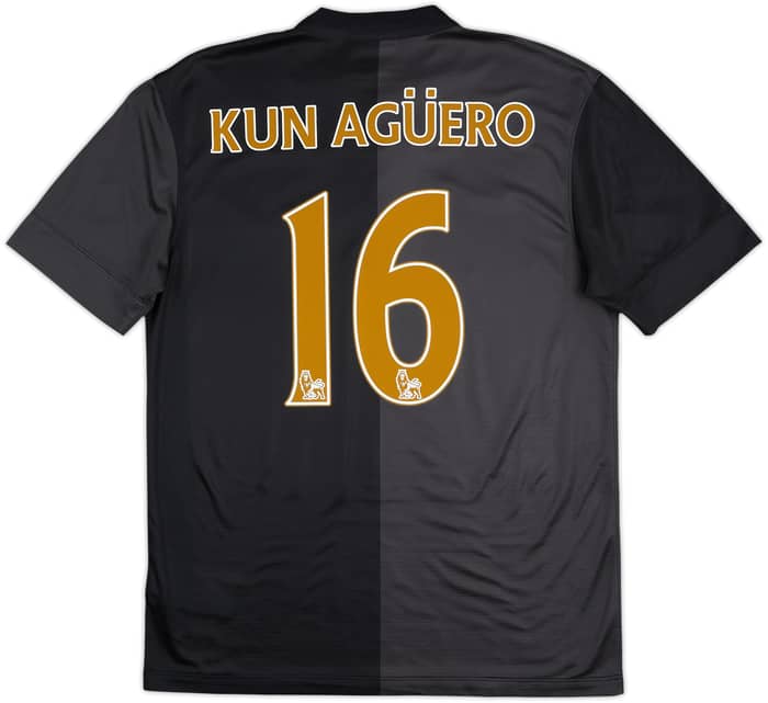2013-14 Manchester City Away Shirt Kun Aguero #16 - 6/10 - (M)