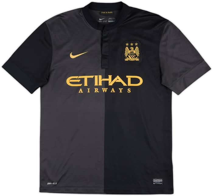 2013-14 Manchester City Away Shirt Kun Aguero #16 - 6/10 - (M)