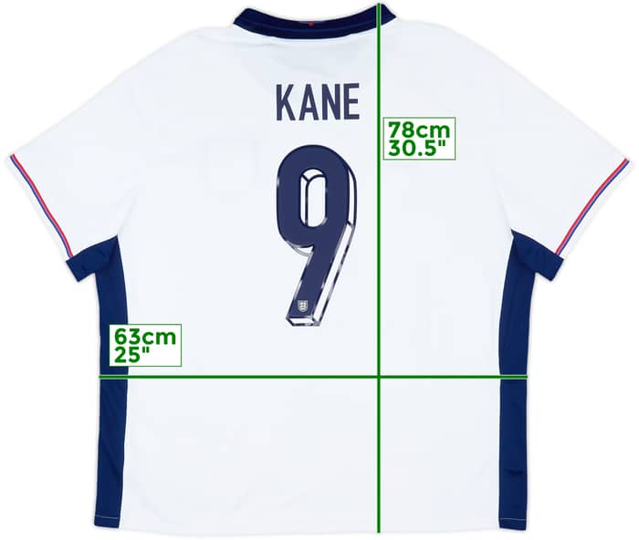 2024-25 England Home Shirt Kane #9 - 7/10 - (XXL)