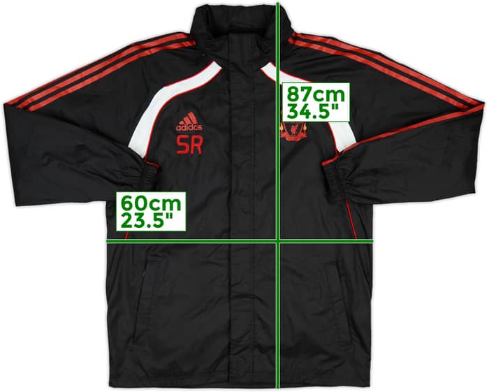 2010-11 Liverpool adidas Staff Issue Hooded Rain Jacket SR - 8/10 - (L)