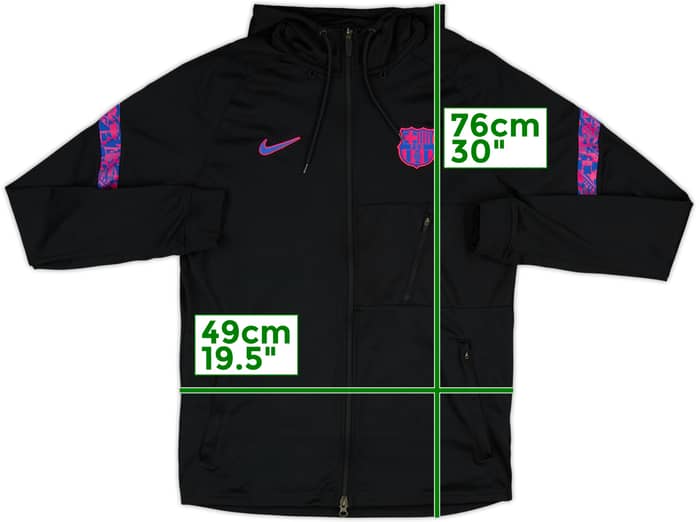 2021-22 Barcelona Nike Hooded Sweat Top - 9/10 - (M)