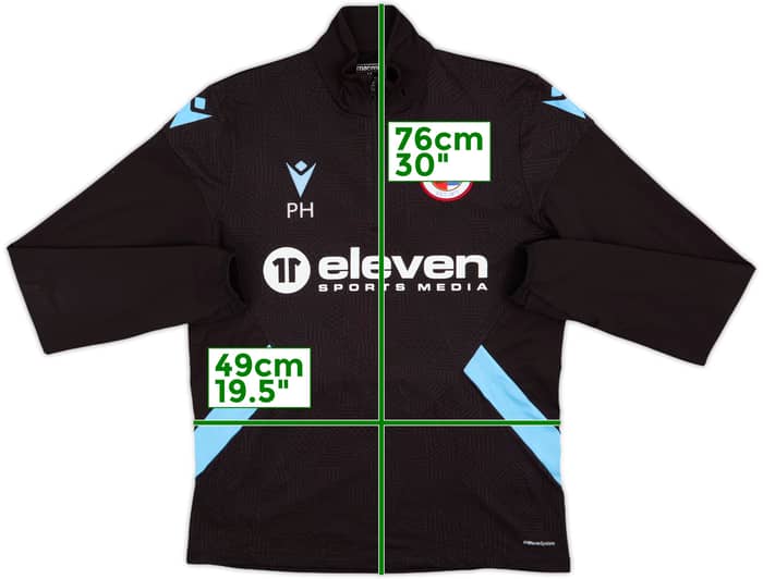 2021-22 Reading Staff Issue Macron 1/4 Zip Drill Top PH - 9/10 - (M)