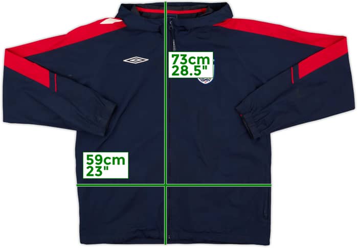 2007-09 England Umbro Hooded Rain Jacket - 7/10 - (L)
