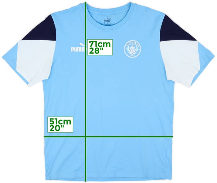 2021-22 Manchester City Puma Cotton Tee - 10/10 - (M)