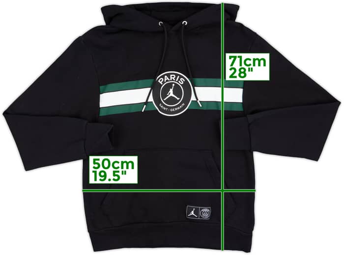2021-22 Paris Saint-Germain Jordan Hooded Sweat Top - 8/10 - (S)
