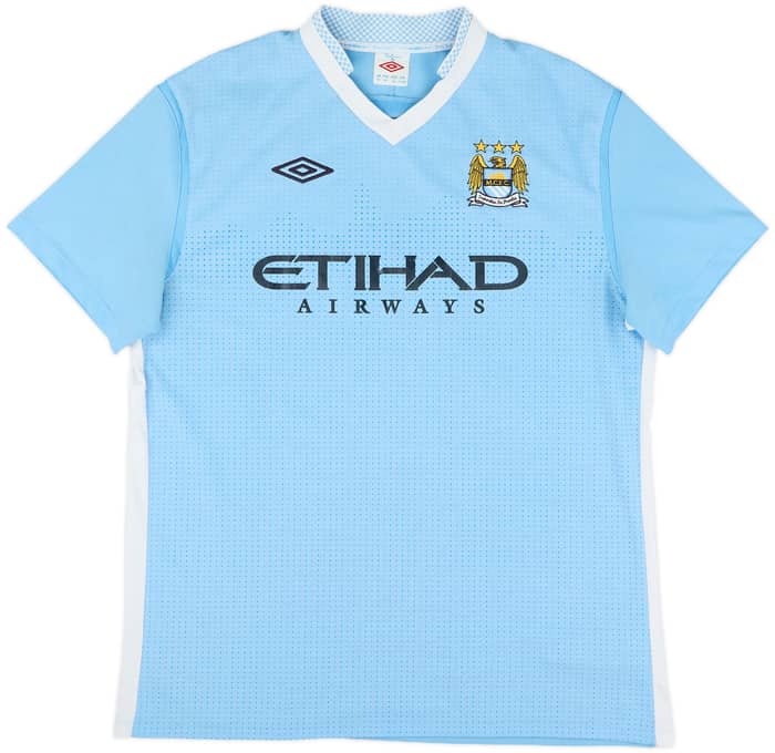 2011-12 Manchester City Home Shirt Kun Aguero #16 - 7/10 - (L)